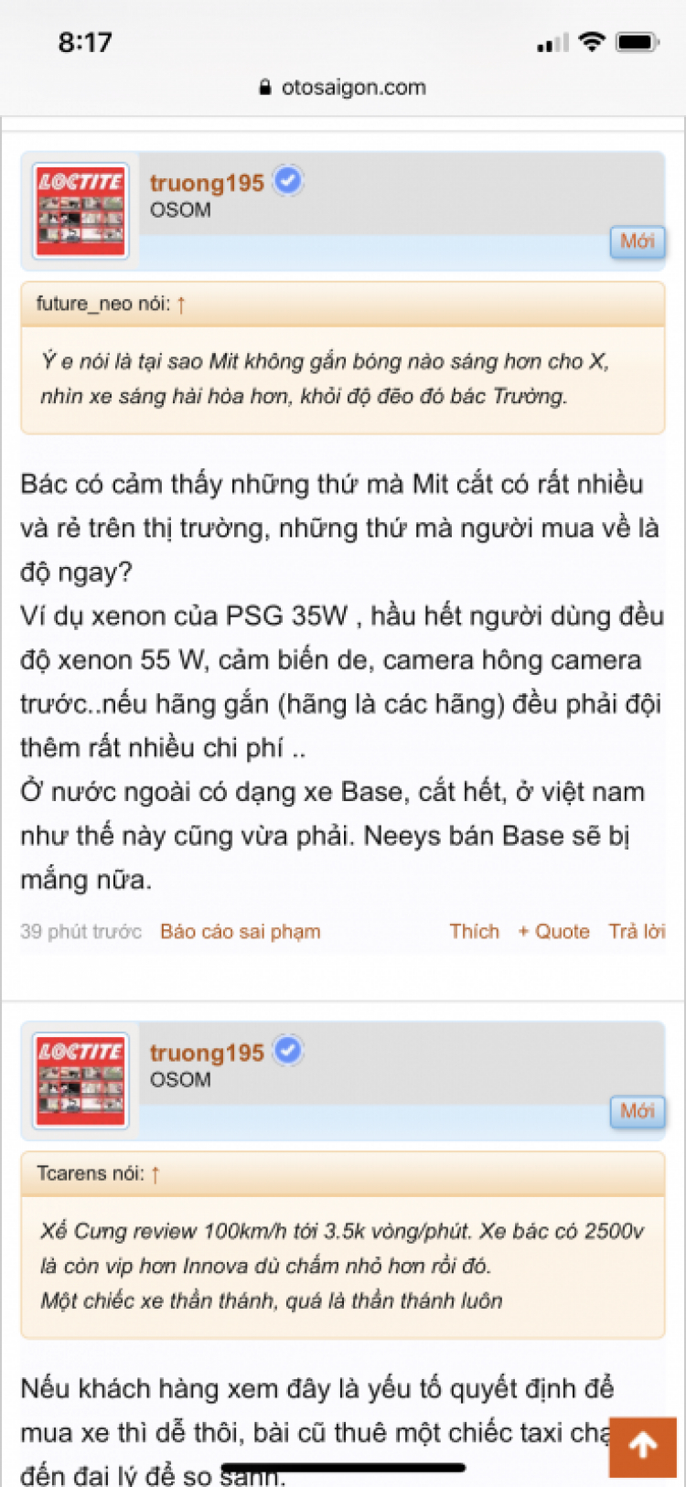 Đèn Xenon 35w và xenon 55w, cái nào sáng hơn?