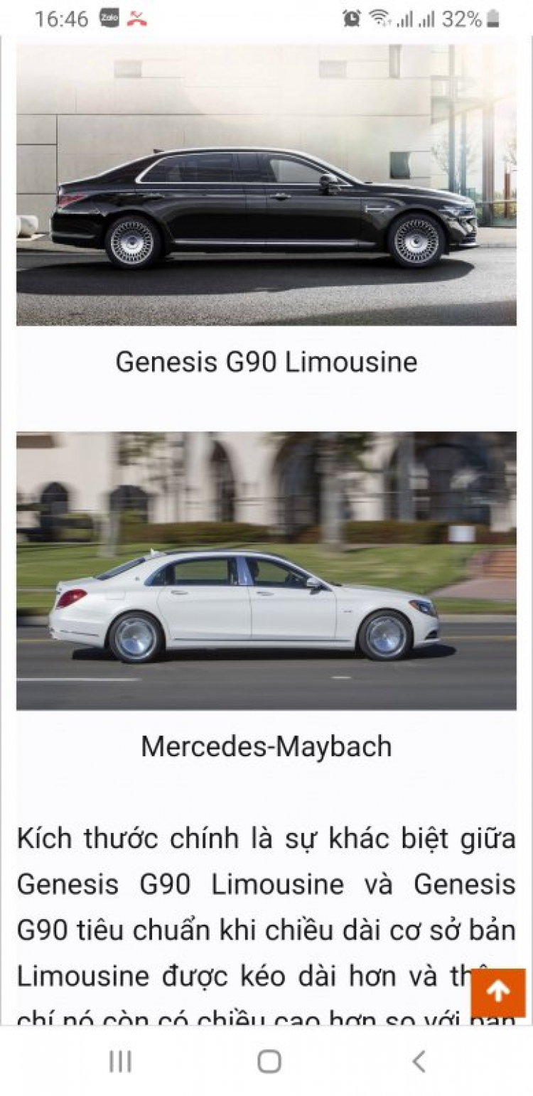 Genesis G90 Limousine: Câu trả lời cho Mercedes-Maybach