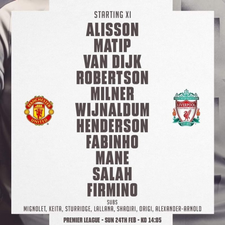 MU - Liverpool. MU - Liverpool.