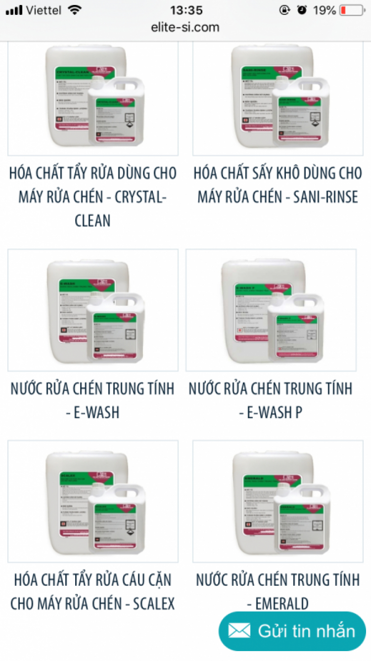 Mua muối máy rửa chén ở đâu?