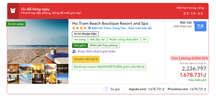 The Grand Hồ Tràm trong khoảng 4/3 đến 8/3 The Grand Hồ Tràm trong khoảng 4/3 đến 8/3