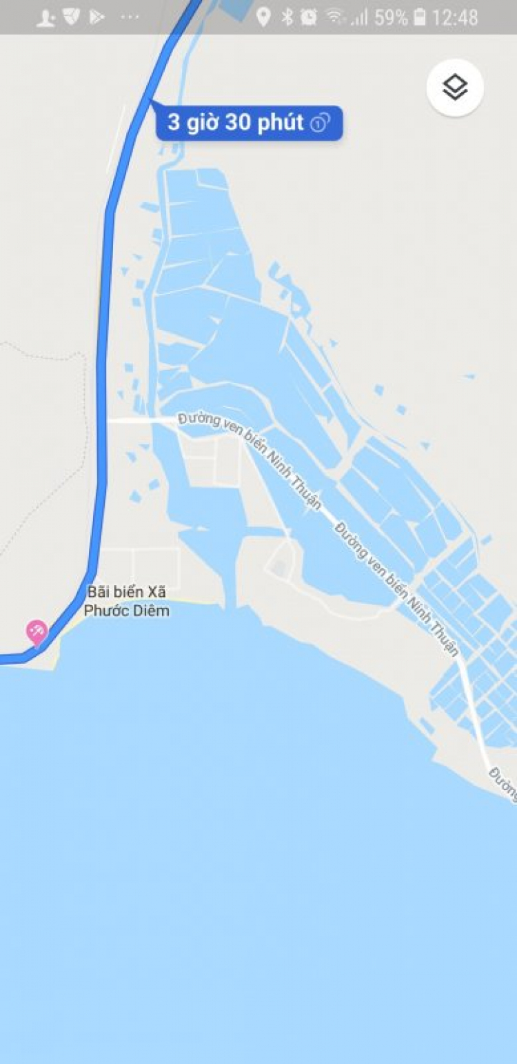 Cung đường từ SG đi Cam Ranh bằng đường ven biển.