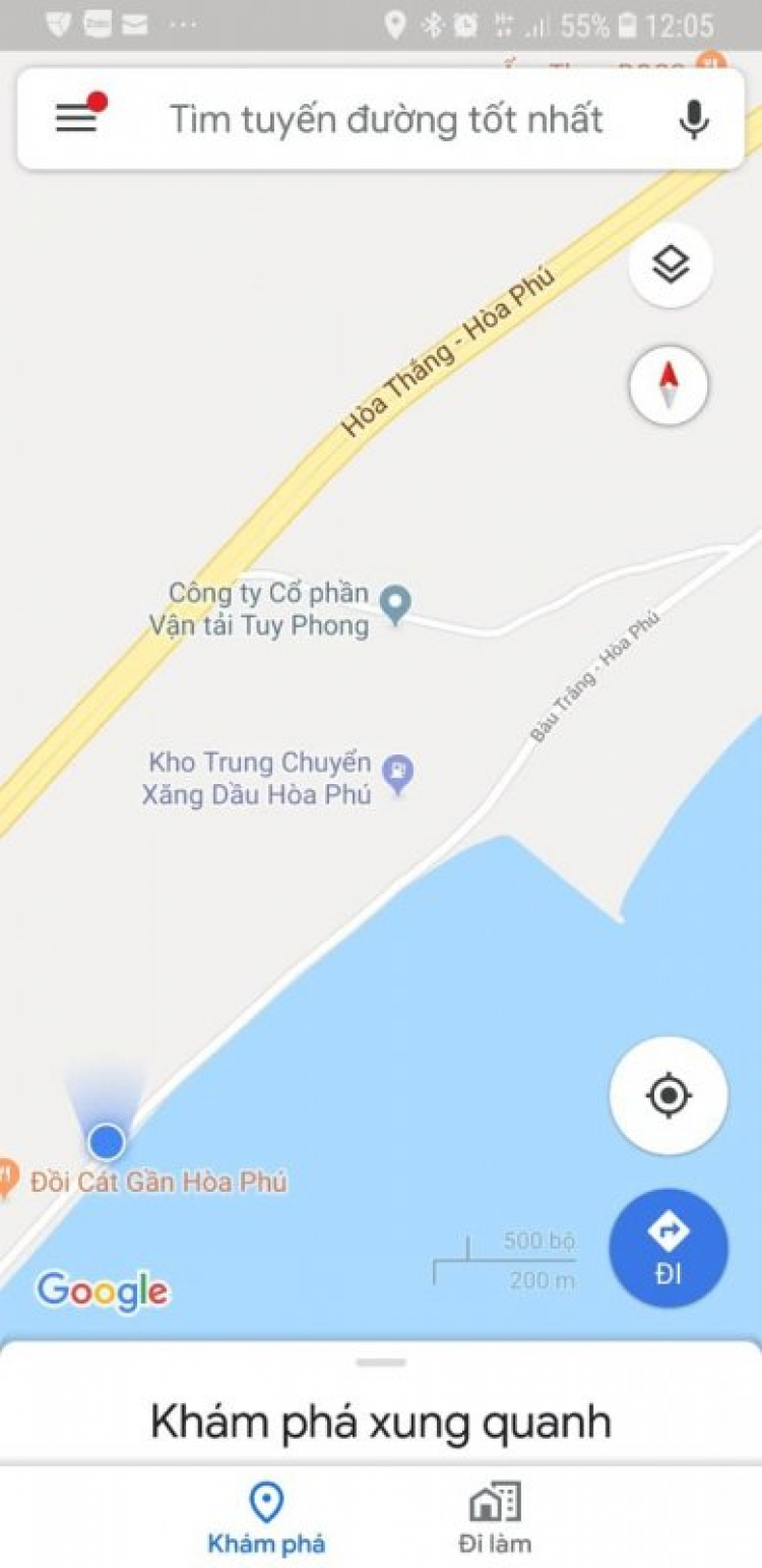 Cung đường từ SG đi Cam Ranh bằng đường ven biển.