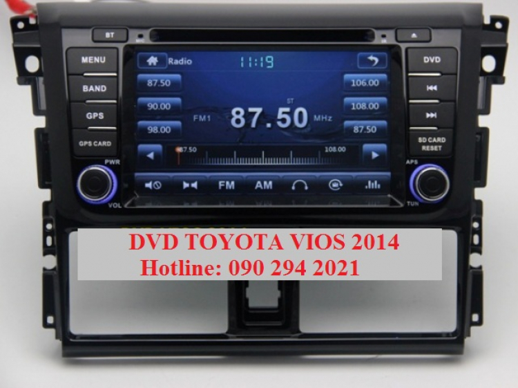 Trang bị DVD, Camera de, cảm biến lùi cho Vios 2014? Trang bị DVD, Camera de, cảm biến lùi cho Vios 2014?