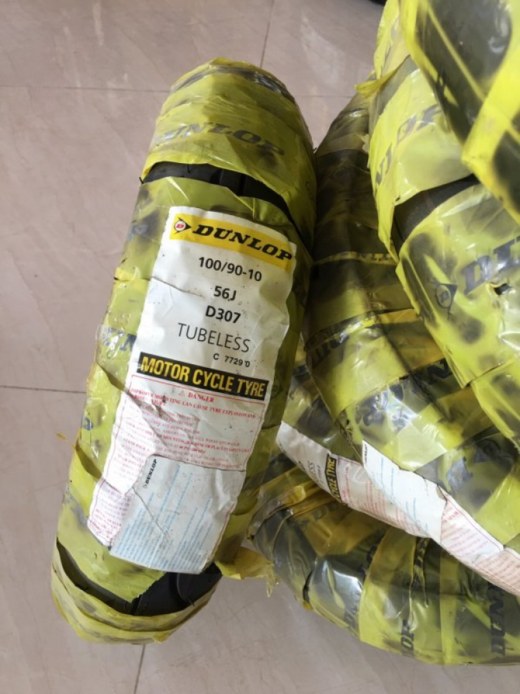 Sale off 09 vỏ Dunlop xe máy giá rẻ