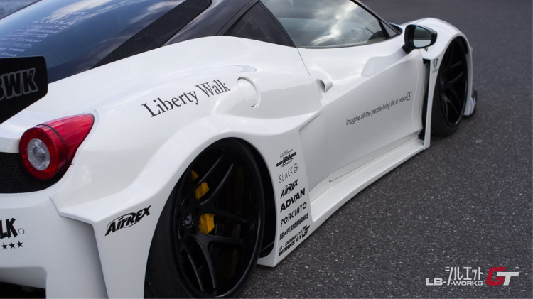 Liberty Walk ra mắt bộ kit wide-body mới cho Ferrari 458 Italia