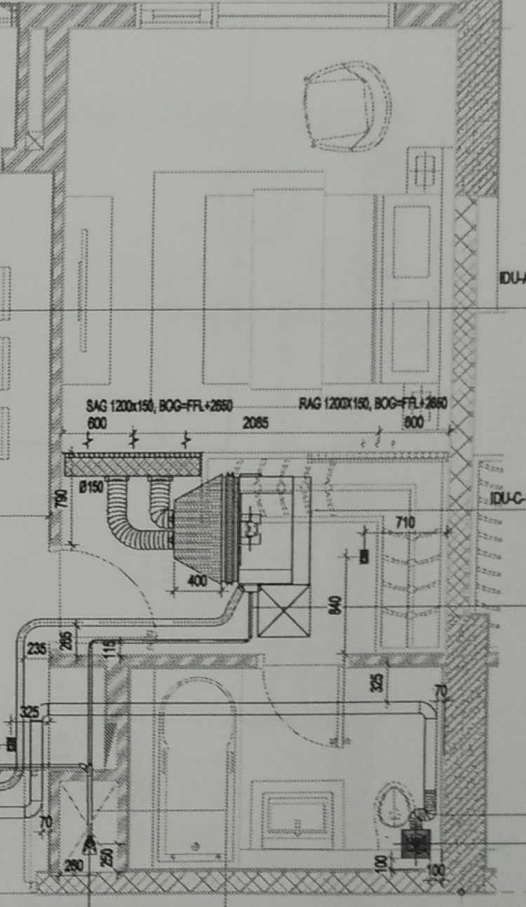 Máy lạnh âm trần hồi trần vẫn cần có nối ống gió từ cục lạnh tới miệng hút gió