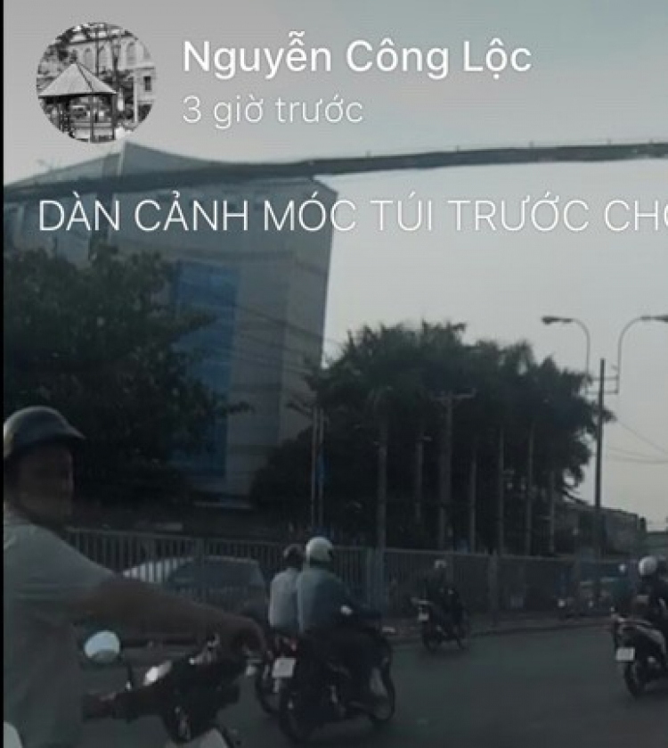 DÀN CẢNH MÓC TÚI TRƯỚC CHỢ BÌNH TRIÊU