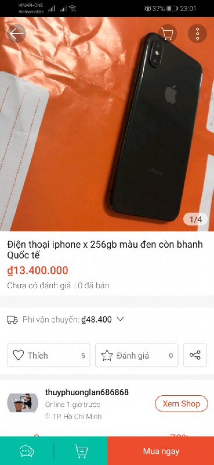 Lừa đảo mua hàng trên Sendo