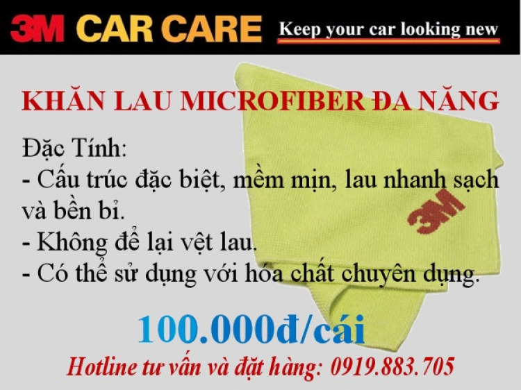 Một Số Sản Phẩm Chăm Sóc Xe Hữu Dụng Của 3M