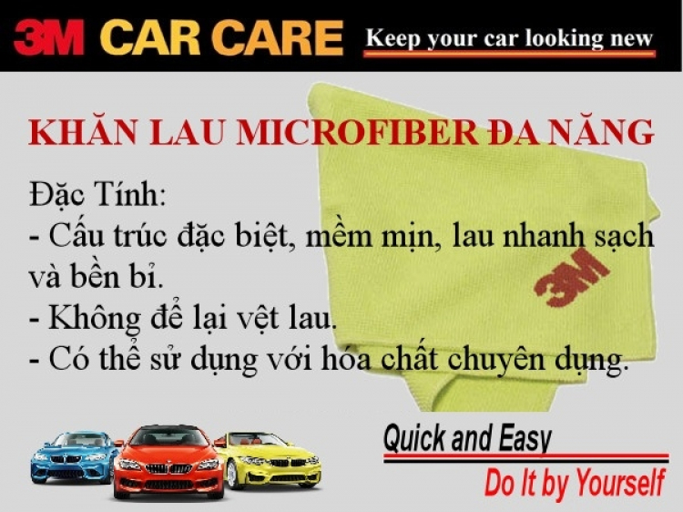 Chia Sẻ Kinh Nghiệm Sử Dụng Một Số SP CARCARE 3M DIY