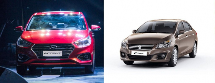 Có 550 triệu nên mua xe Huyndai Accent AT thường hay Suzuki Ciaz cùng tầm giá.