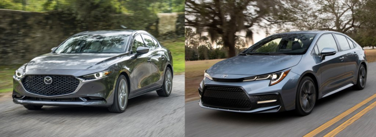 So sánh thiết kế/công nghệ trên Mazda 3 2019 và Corolla 2020 mới