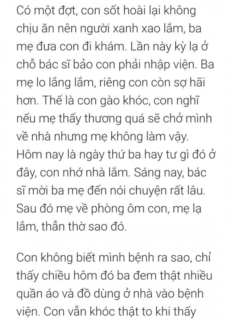 Nỗi uất ức của bệnh nhân ung thư máu bị bác sĩ vòi tiền Nỗi uất ức của bệnh nhân ung thư máu bị bác sĩ vòi tiền