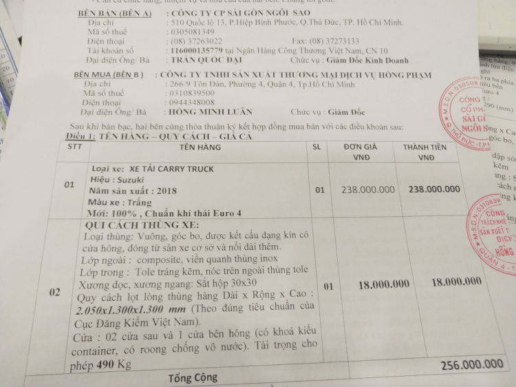 Tư vấn mua xe tải 500kg