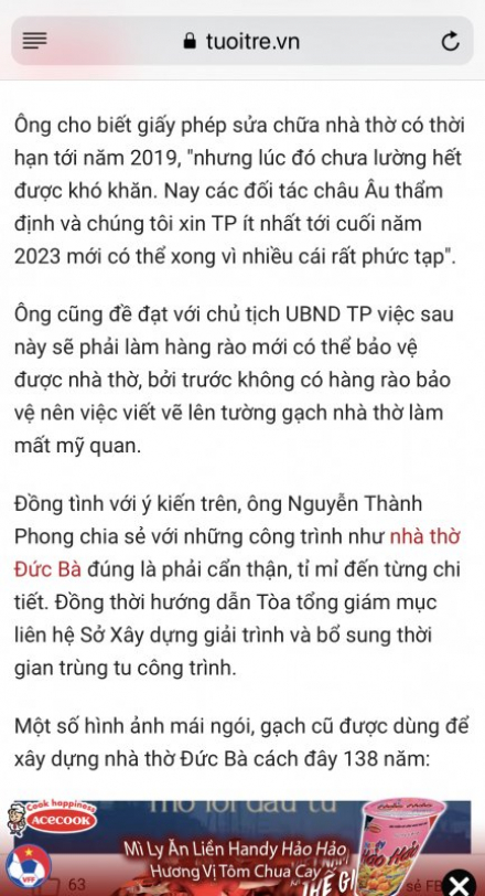 Lạm bàn về việc trùng tu nhà thờ đức bà