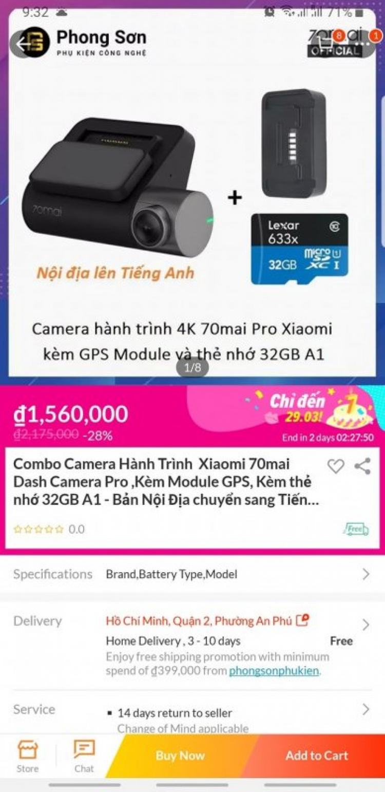 Xiaomi 70mai Dash Cam Pro - Camera hành trình ngon nhất trong tầm giá 1tr3