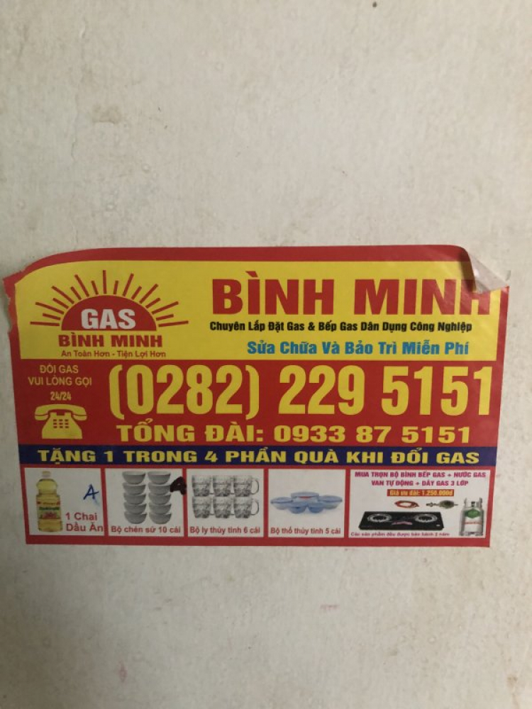 Gas Bình Minh lừa đảo