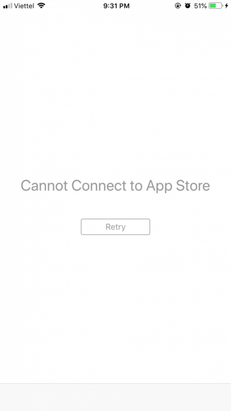 iphone 6s+ không vào được app store