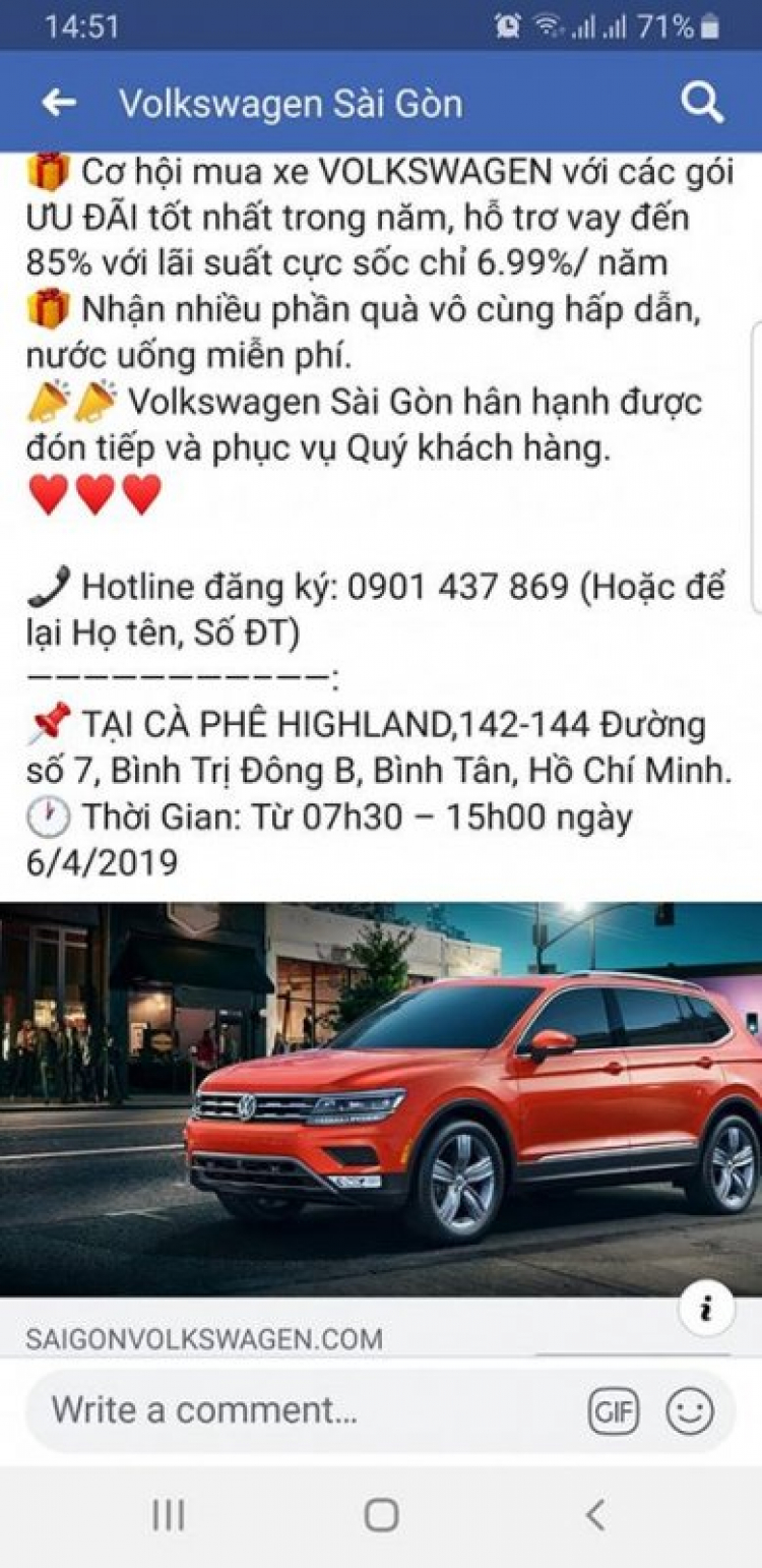 Volkswagen Việt Nam tung chương trình khuyến mãi; tặng gói du lịch khi mua xe