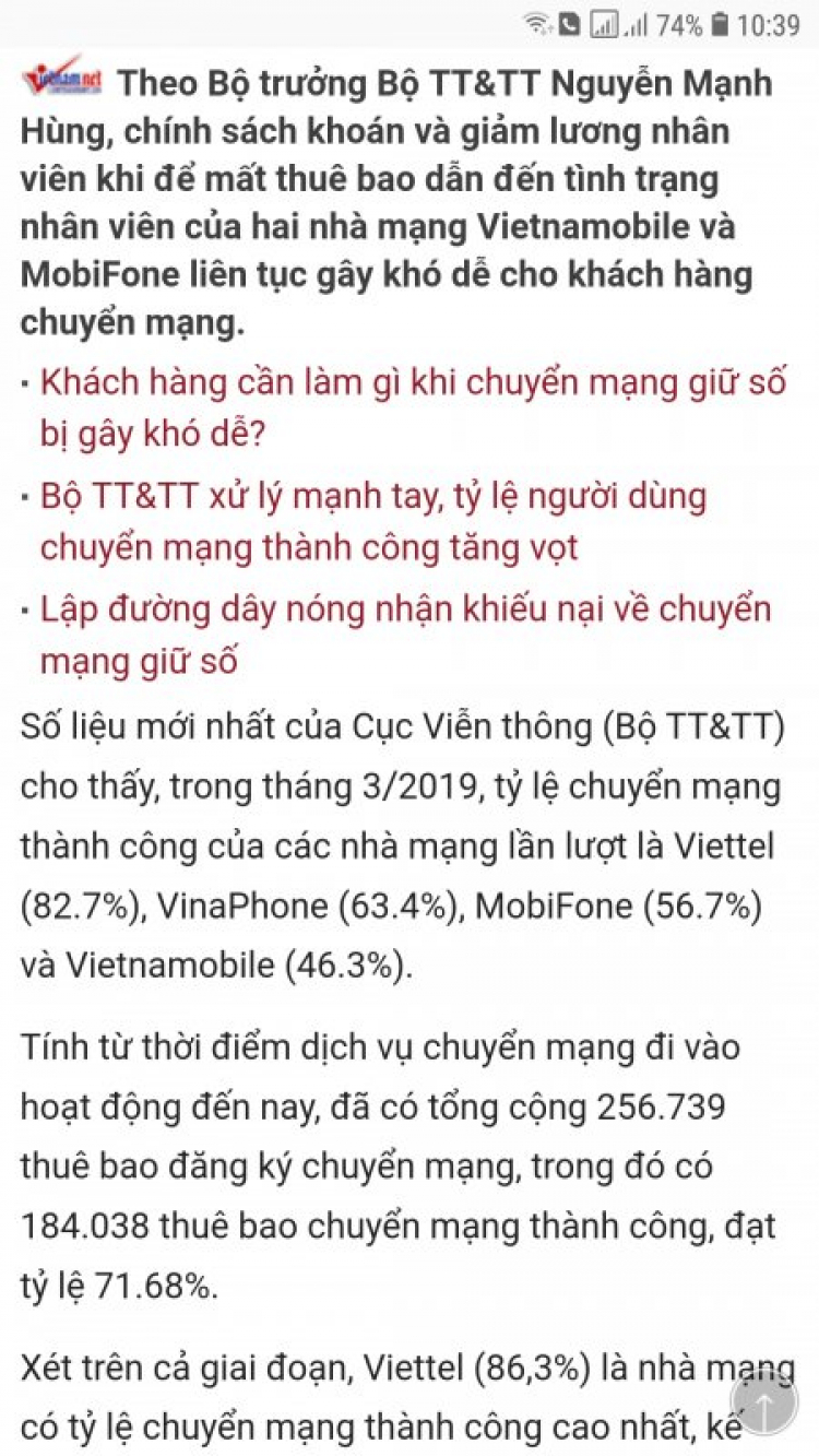 Làm cách nào để chuyển mạng giữ số từ Mibifone