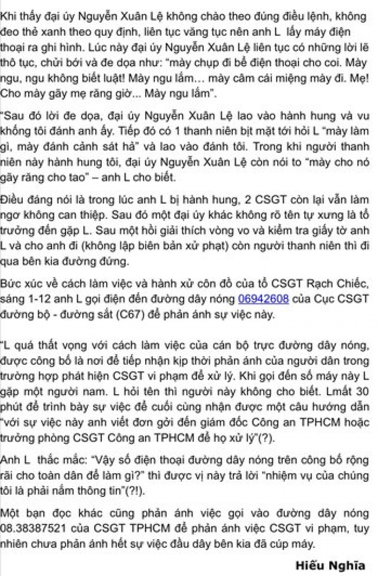Đại úy Lệ Rơi và Tổ trưởng bắt xi nhan đường cong chỗ trạm 2 Đại úy Lệ Rơi và Tổ trưởng bắt xi nhan đường cong chỗ trạm 2