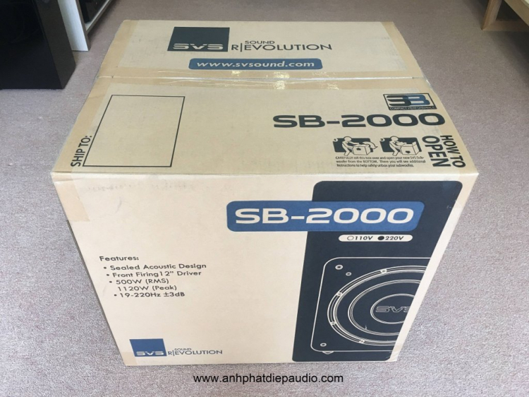 Loa sub SVS SB-2000 dùng cho Nghe nhạc, Xem phim, KARAOKE - www.anhphatdiepaudio.com - N.K & P.P
