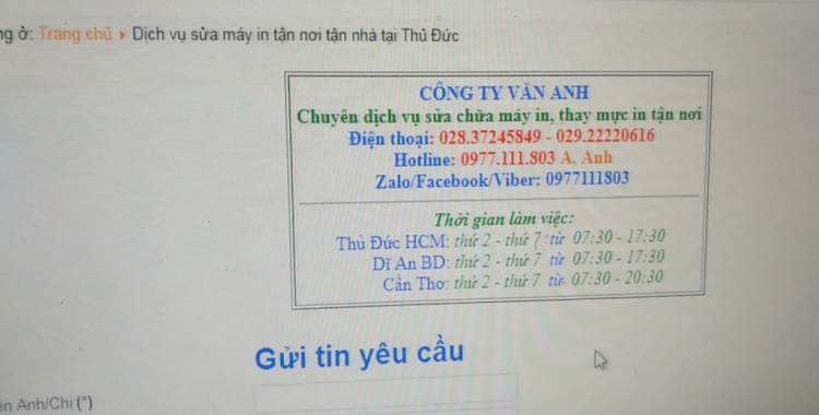 Sửa máy in bị lem mực Sửa máy in bị lem mực