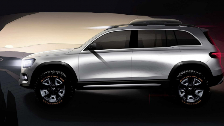 Mercedes-Benz giới thiệu GLB Concept: SUV 7 chỗ mới có thiết kế tương tự GLC