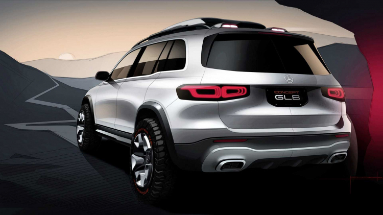 Mercedes-Benz giới thiệu GLB Concept: SUV 7 chỗ mới có thiết kế tương tự GLC