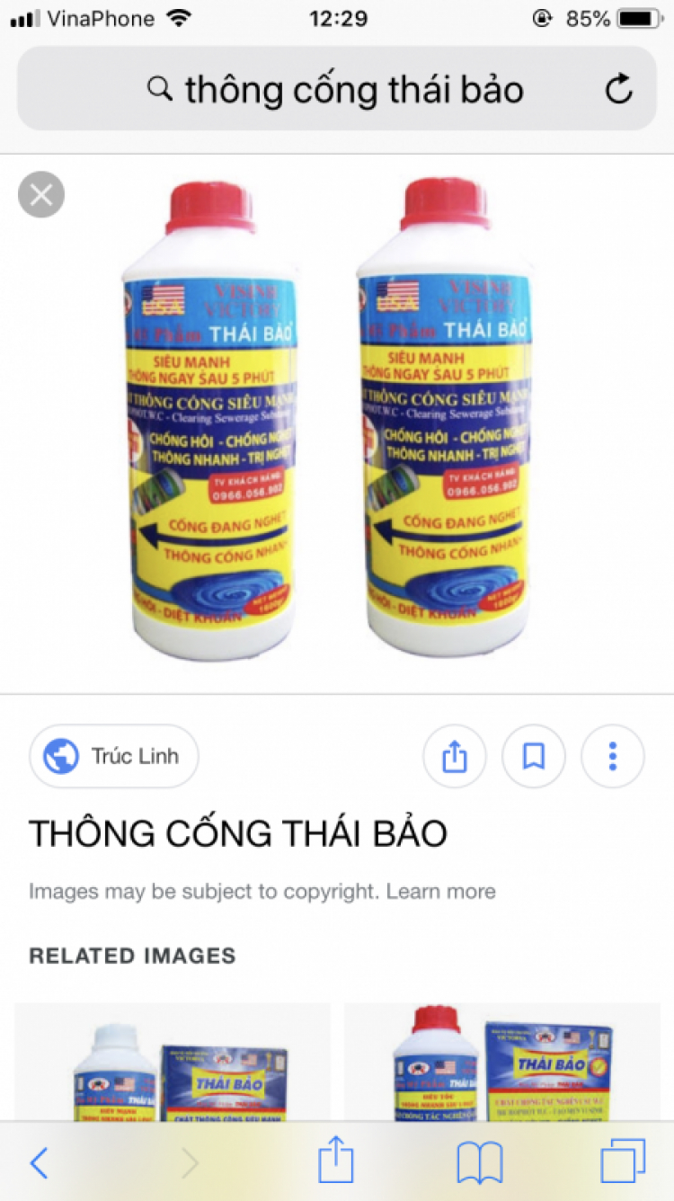 Hỏi về thông cống
