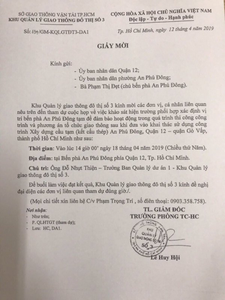 Cầu Vàm Thuật An Phú Đông Quận 12 bắc qua Phường 5 Gò Vấp đã thông xe 31/12/2020 đất An Phú Đông tăng nóng nhất Q.12