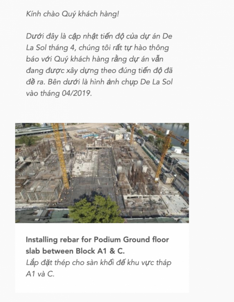 Có ai biết tình hình về Dự án Delasol quận 4 không ? Có ai biết tình hình về Dự án Delasol quận 4 không ?