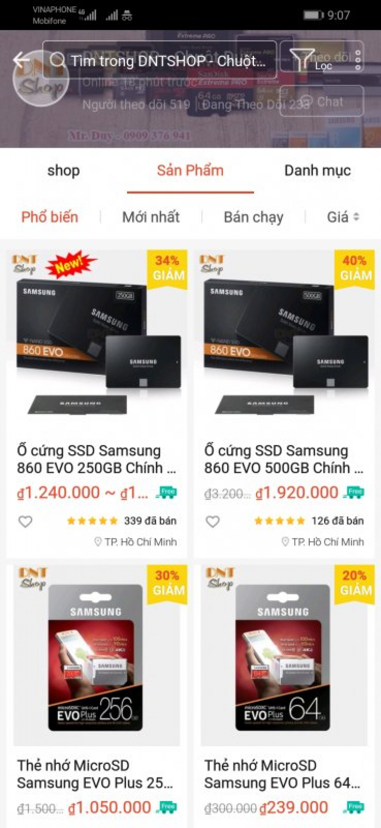 Mua SSD, thẻ nhớ ở đâu uy tín :(