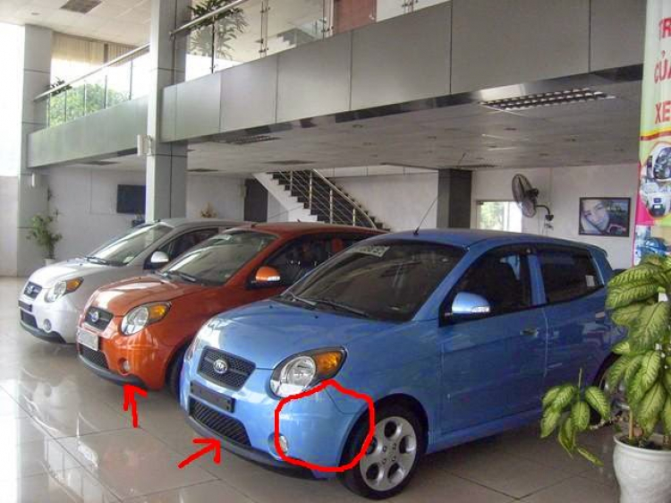 Thay "cản" trước kia morning 2009 Thay "cản" trước kia morning 2009