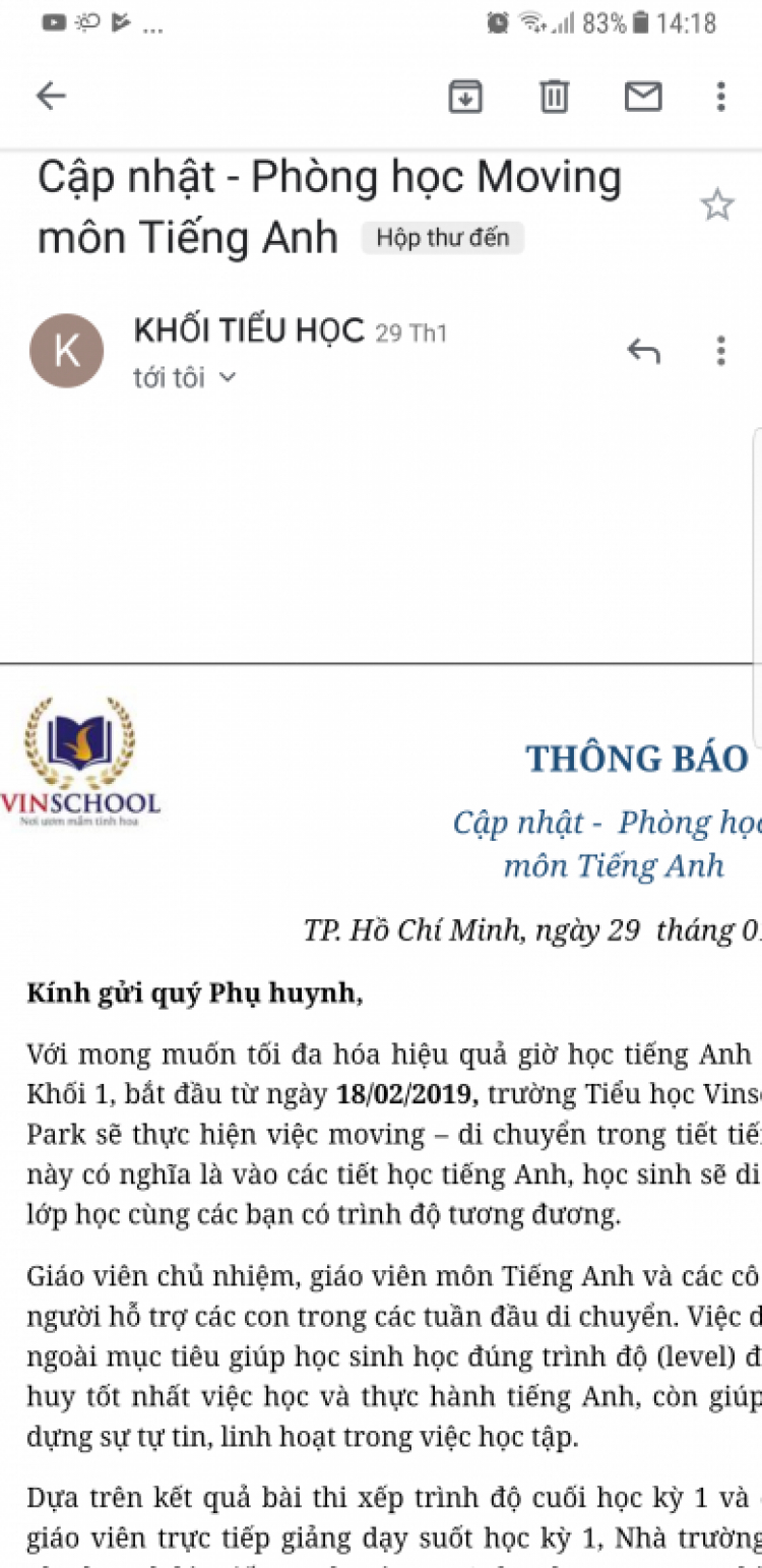 Vinschool trở thành hệ thống giáo dục lớn nhất Việt Nam chỉ sau 5 năm, doanh thu 2018 đạt 1.500 tỷ