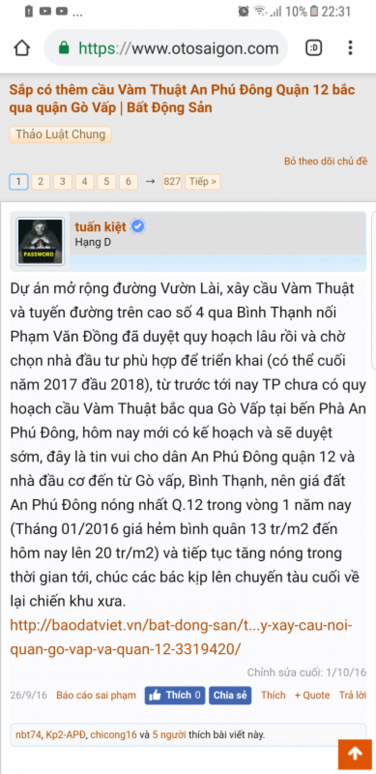 Quận 12 đã bỏ mở rộng đường Vườn Lài An Phú Đông