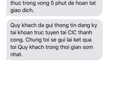 kiểm tra Thông Tin Tín Dụng CIC