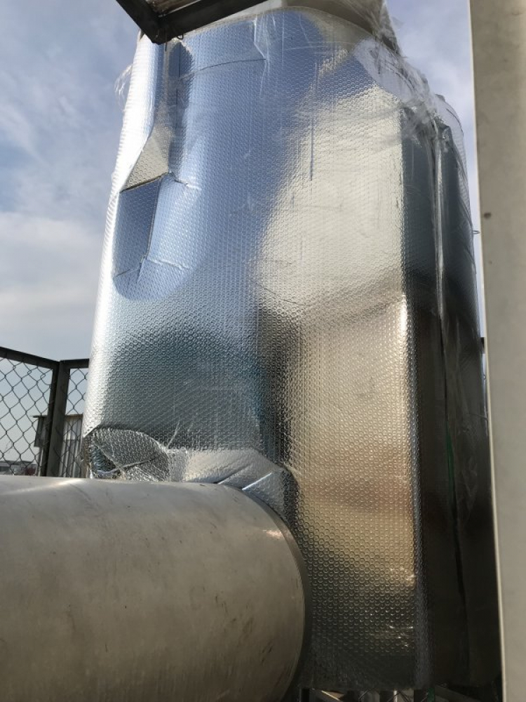 chống nắng cho bồn nước inox trên sân thượng