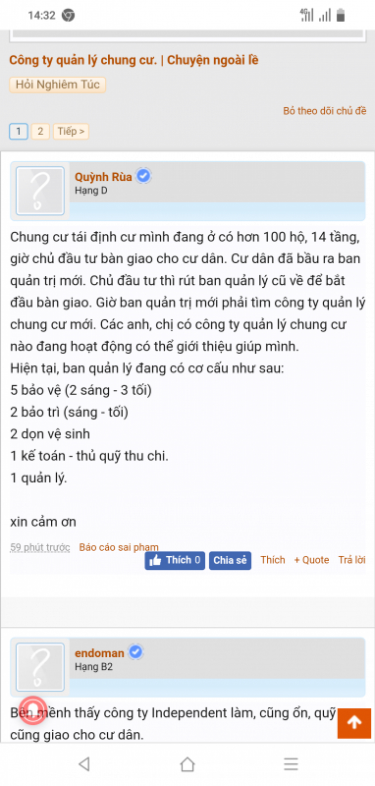 Tìm công ty quản lý chung cư