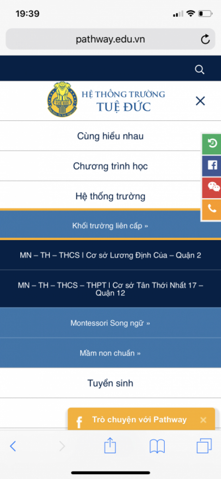 Trường pathway Tuệ Đức Trường pathway Tuệ Đức