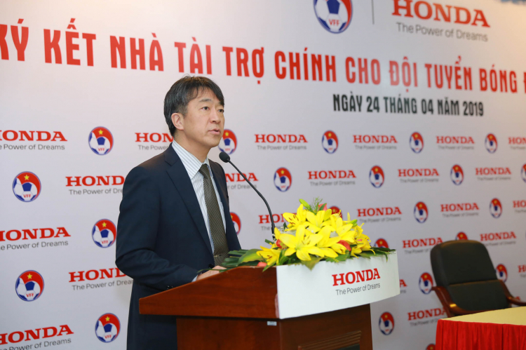 Honda Việt Nam là nhà tài trợ chính cho các Đội tuyển Bóng đá Quốc gia Việt Nam