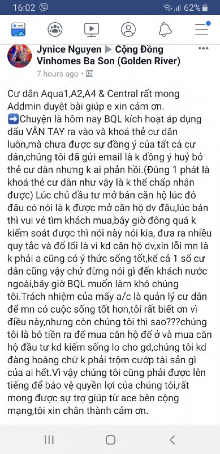 Cuộc Chiến Air BnB tại Vin Bason Cuộc Chiến Air BnB tại Vin Bason
