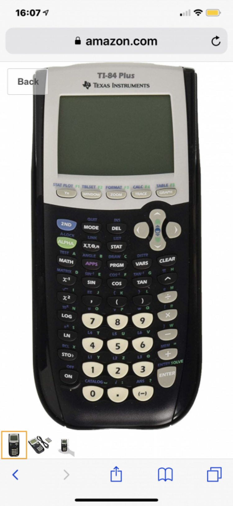 Máy tính bỏ túi Texas instruments