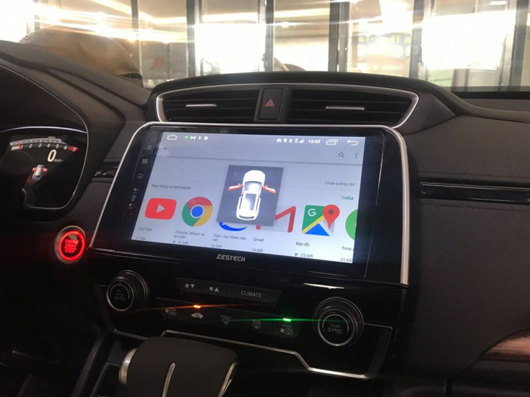 Màn hình DVD Android Zestech cho xe Honda CRV 2019 tại Bình Dương