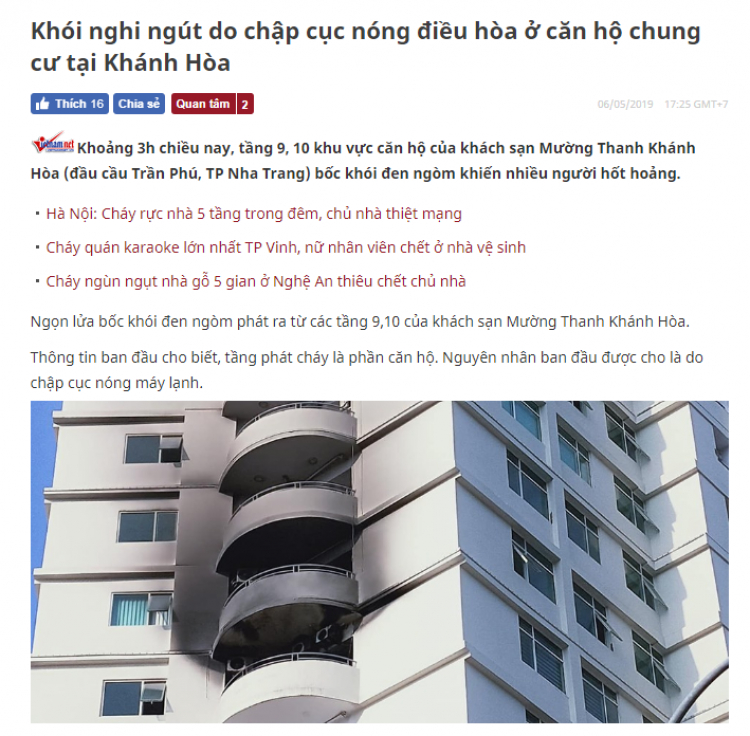 Biến: Cháy chung cư The Vista quận 2!