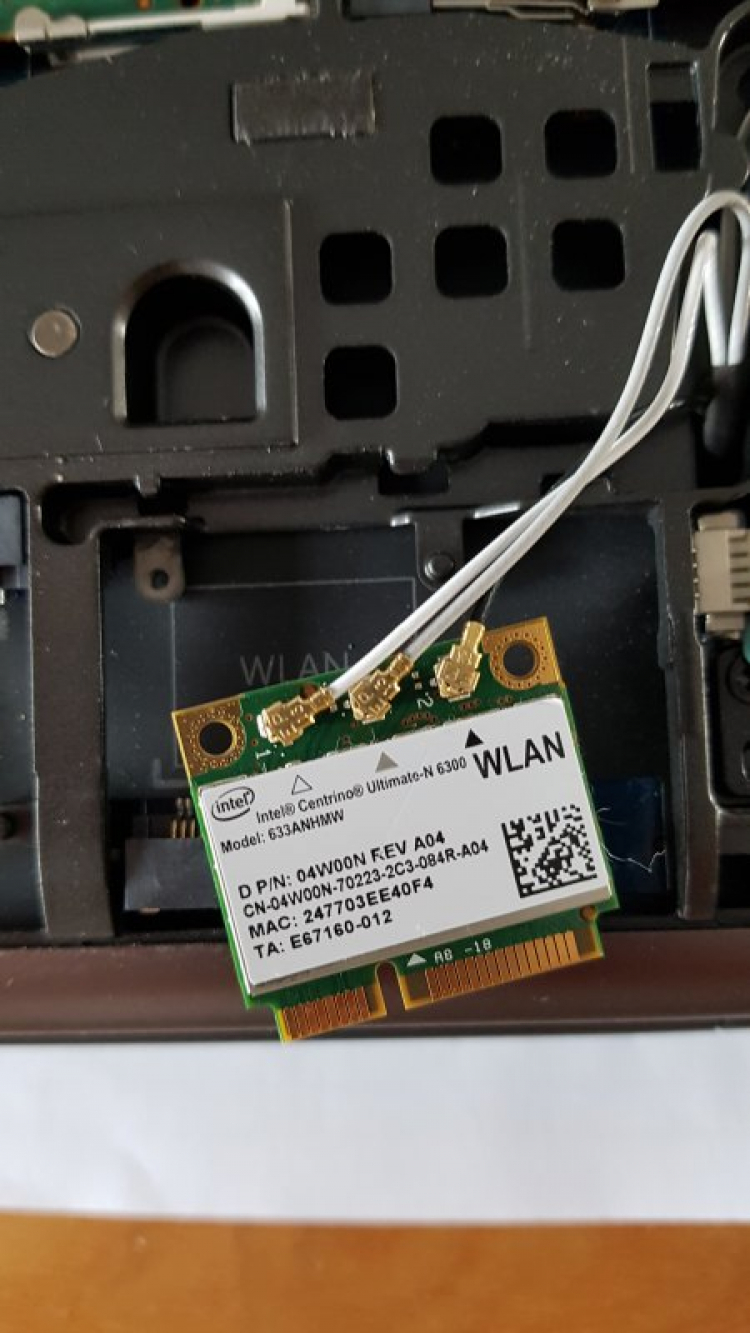 Cho xin wifi card N6300 Dell laptop