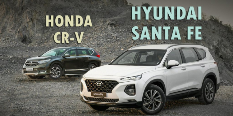Đánh giá độ êm ái giữa Honda CRV 2019 và Hyundai Santafe 2019