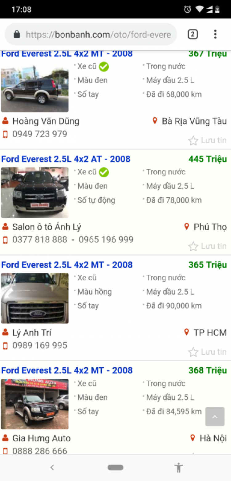 So sánh  Ford Everest Ambiente 4x2 MT và Toyota Fortuner 2.4G 4x2 MT