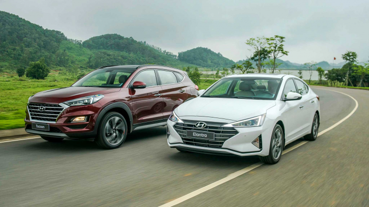 Hyundai Tucson 2019 có giá từ 799 triệu đồng; Elantra 2019 từ 580 triệu đồng tại Việt Nam